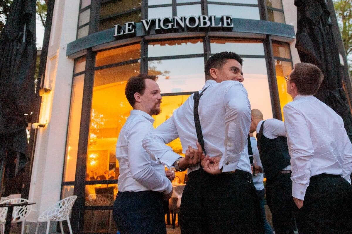 boys being cool at le viginoble
